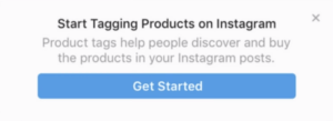 Instagram shop approval notification from Instagram