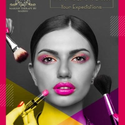 social media management for Makeup Artist with brush and lipstick